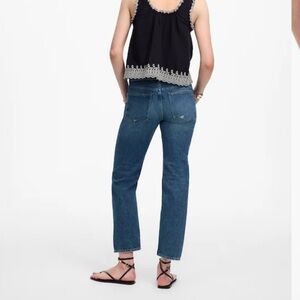 Madewell dean easy straight crop Jean